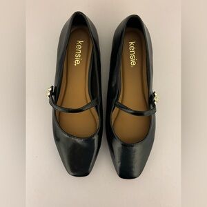 NEW Kensie Elegant Black Mary Jane Flats Size 9